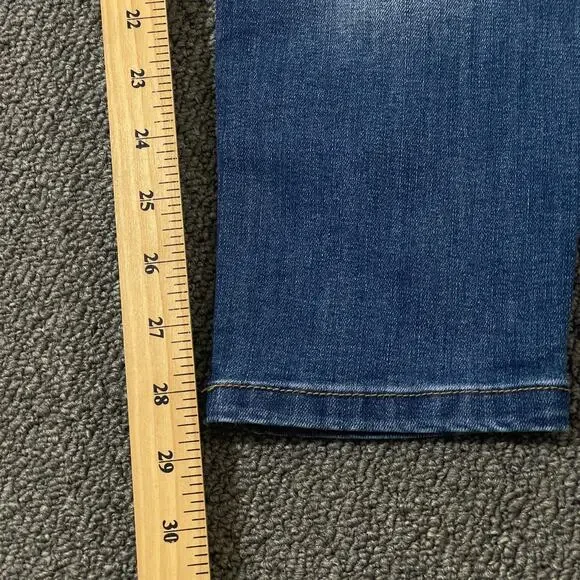 GINGTTO Mens Jeans Size 32x28 Skinny Fit Stretch Pants 32 28 Blue Denim - Picture 10 of 13